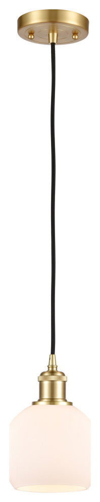 Innovations 516-1P-SG-G121-6 1-Light Mini Pendant, Satin Gold