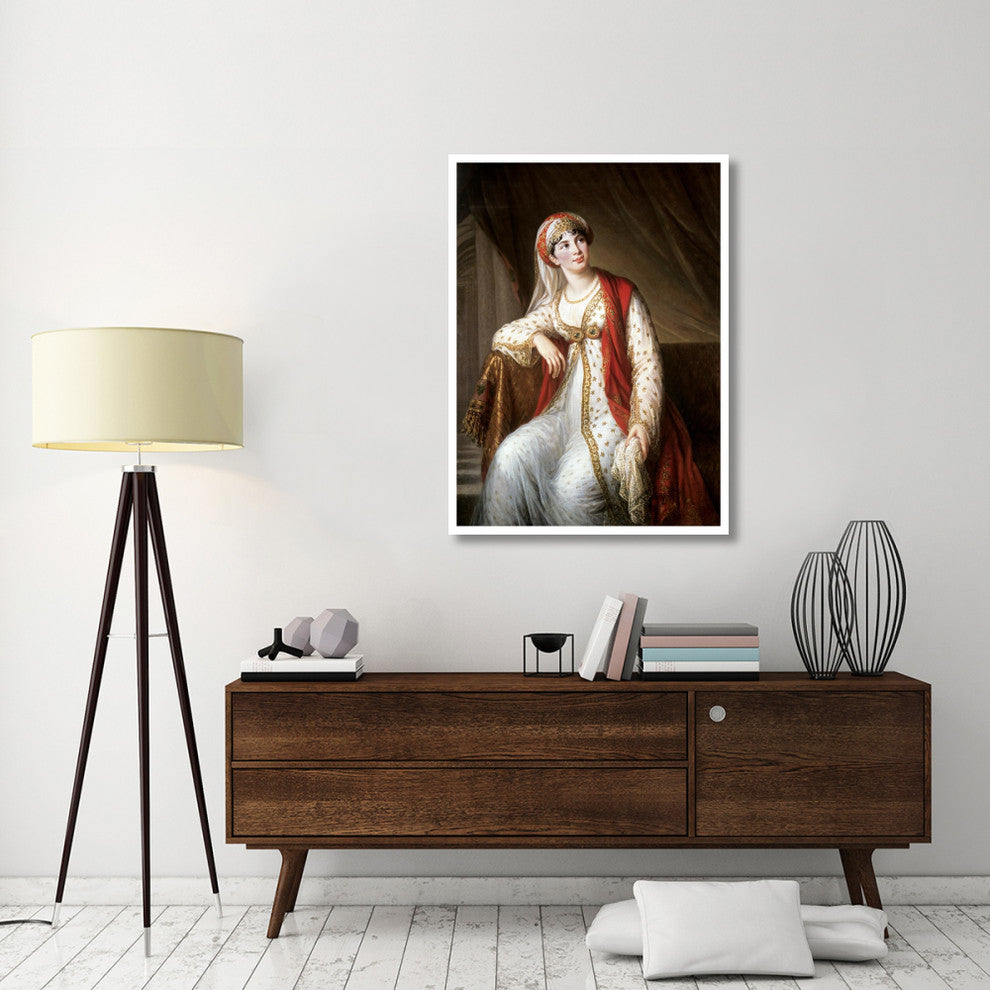 "Portrait of The Opera Singer Grassini" Paper Art, 34"x46"