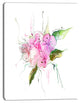 Pink Bouquet of Pansies, Large Animal Canvas Art Print, 30"x40"