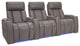 Seatcraft Summit Home Theater Seating, Light Gray, Row of 3