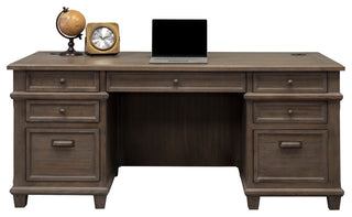 Martin Furniture Carson Double Ped Desk