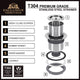 Exclusive Heritage 33"x22" Single Bowl Topmount Stainless Steel Kitchen Sink, With Strainer and Grid