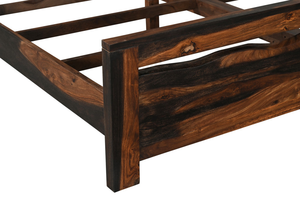 Aubrey Live Edge Wood Panel Bed, King