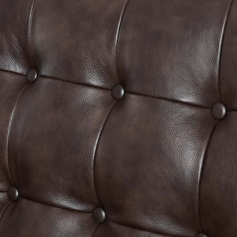 Exalt Tufted Vegan Leather Loveseat