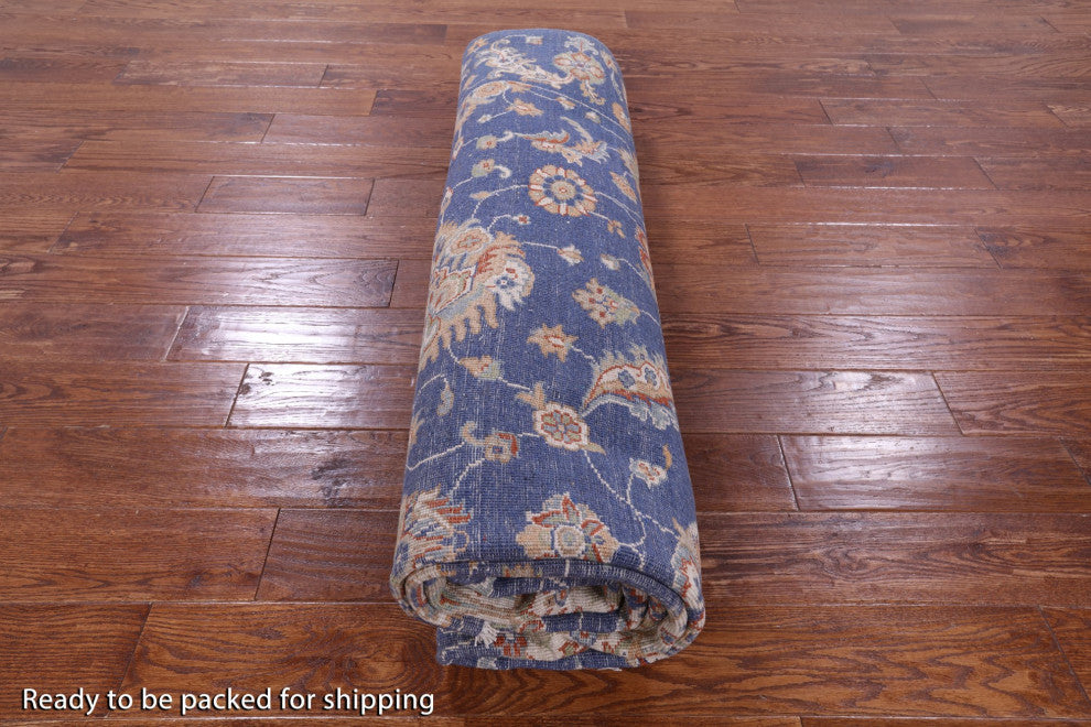 8' 1" X 9' 8" Peshawar Handmade Wool Rug Q10441