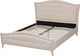 Modern & Contemporary Beige Fabric Upholstered Queen Size Platform Bed
