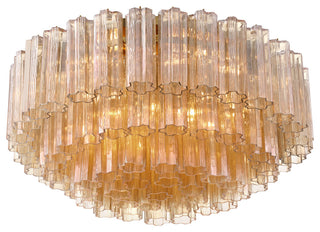 Crystorama Lighting Group ADD-331-AM Addis 16 Light 32"W Flush - Aged Brass