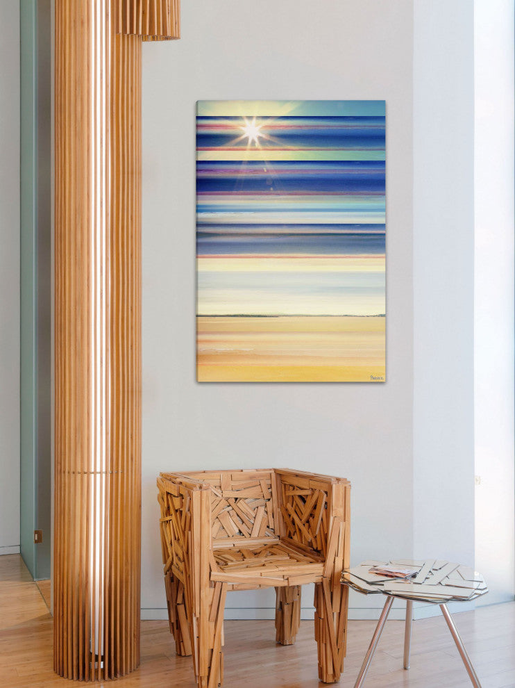 "Sun Lit Streaks" Print on Canvas, 40"x60"