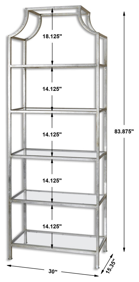 Uttermost Aurelie Silver Etagere