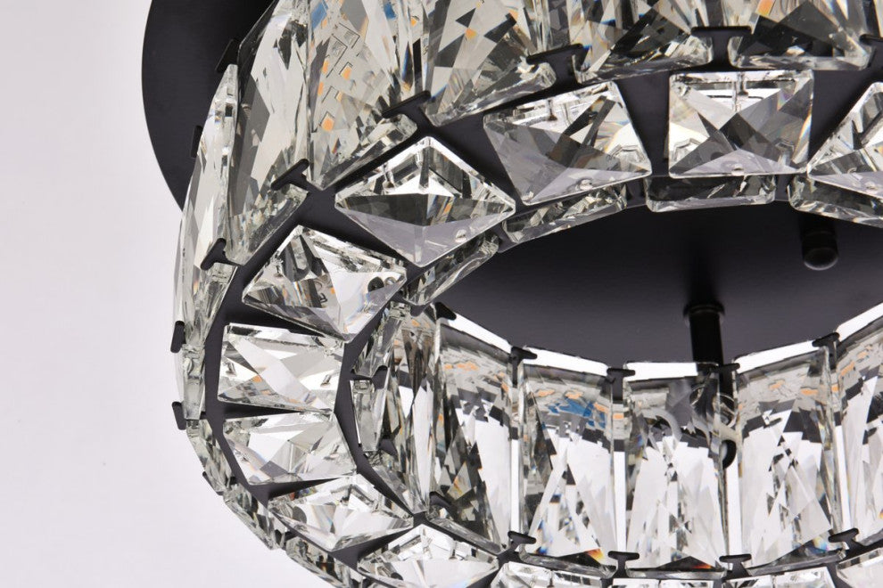 Modern Black 1-Light Flush Mount