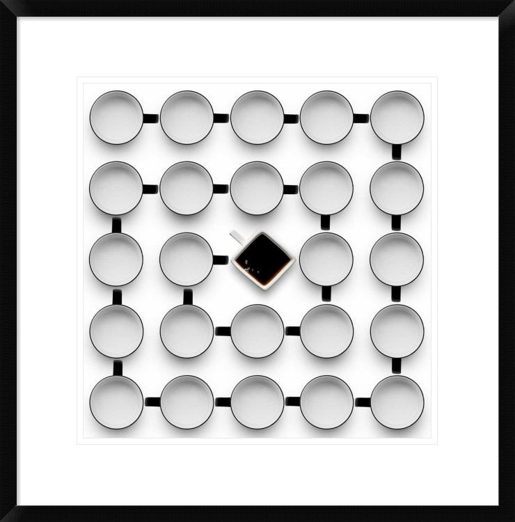 "Helix 2" Framed Digital Print by Wieteke De Kogel, 23x24"