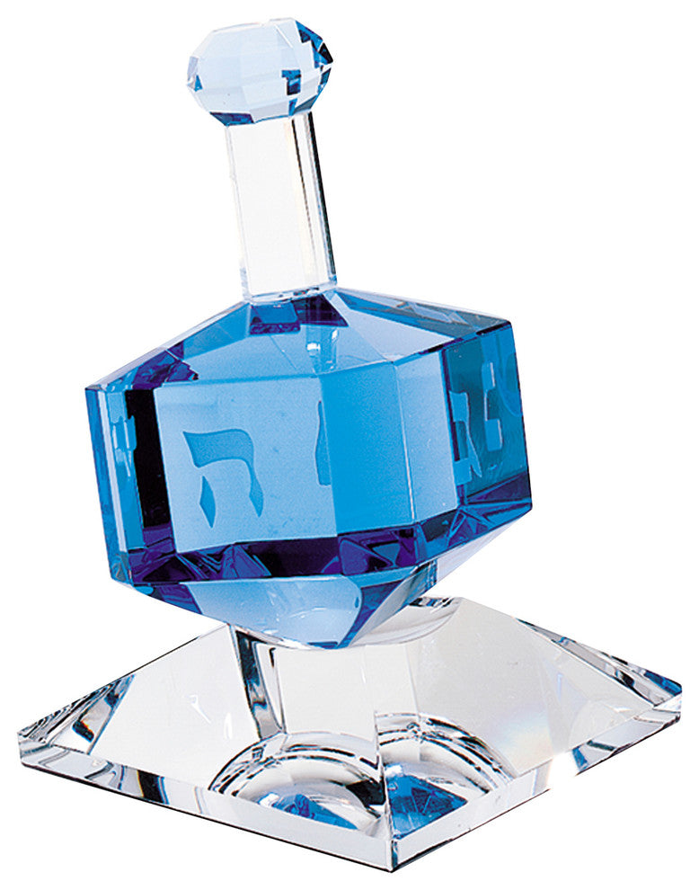 Dreidel On Stand Cobalt 3"