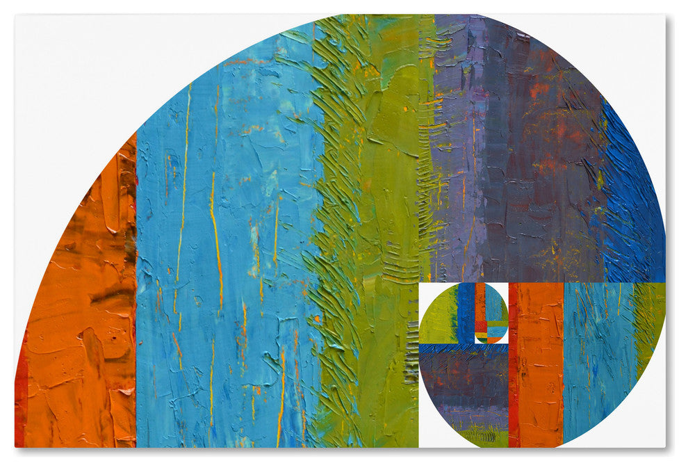 Michelle Calkins ''Fibonacci Spiral'' Canvas Art, 12x19