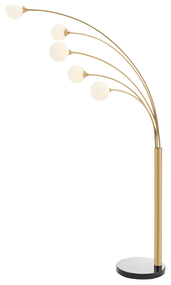 Anechdoche Gold LED Floor Lamp, 5 Lights