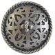 Moroccan Knob, Antique-Style Pewter