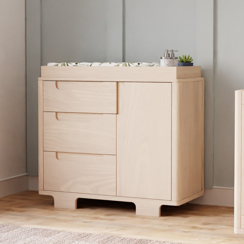 Yuzu 3-Drawer Changer Dresser, Washed Natural