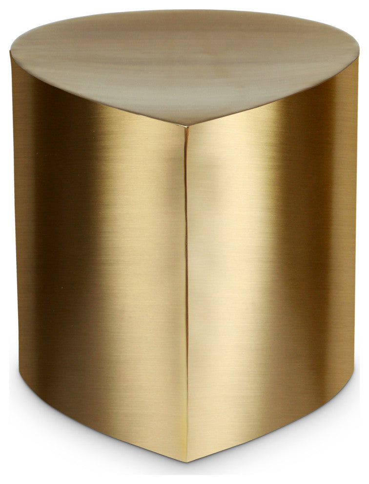 Petal Finished Iron Metal Coffee Table, Gold, 1 Piece