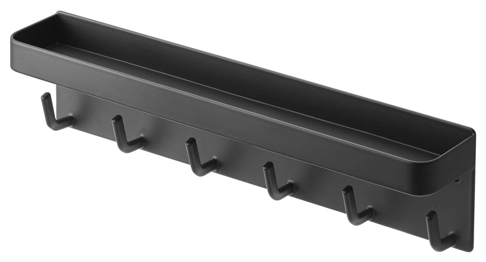 Smart Magnetic Key Rack W/ Tray, Black