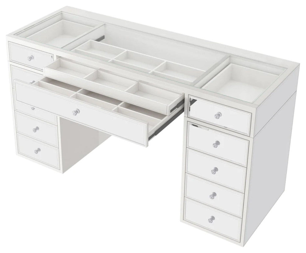 SlayStation Luxe Premium Mirror Vanity Table