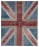 Rug N Carpet - Handmade Oriental 8' 2'' x 10' 1'' Flag Patchwork Rug