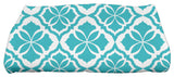 Ceylon, Geometric Print Bath Towel, Turquoise