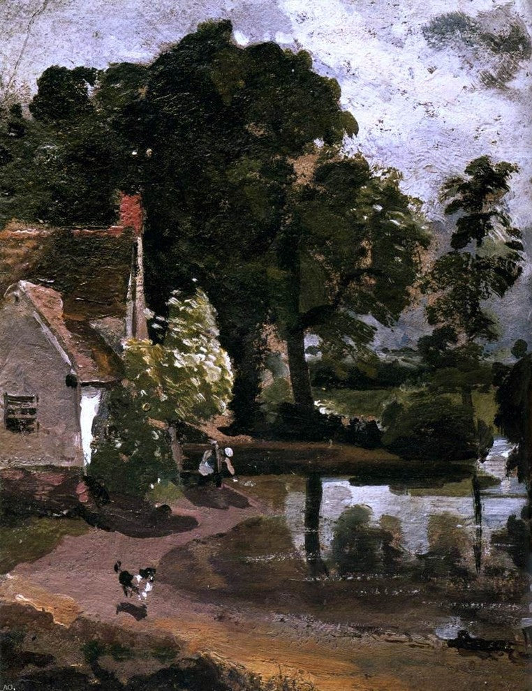 John Constable Willy Lot's House, 21"x28" Gallery Wrapped Canvas Print