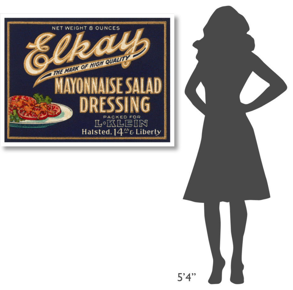 "Elkay Mayonnaise Salad Dressing" Digital Paper Print by Retrolabel, 42"x32"