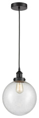 Innovations 616-1PH-BK-G204-10-LED 1-Light Mini Pendant, Matte Black