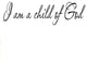VWAQ I Am a Child of God Inspirational Wall Art Quote Nursery Decals Home Decor