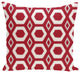 More Hugs And Kisses Geometric Print Outdoor Pillow, Formula One, 18"x18"