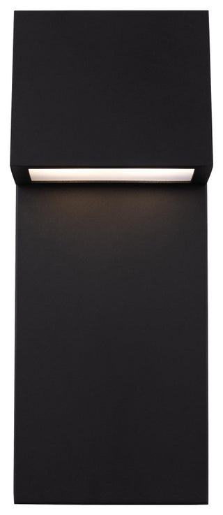 Rocha Large LED Outdoor Wall Lantern, Black