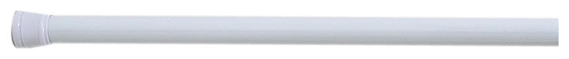 Steel Shower Curtain Tension Rod in White