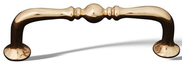 RKI Decorative Elongated Colonial Pull, Polished Brass