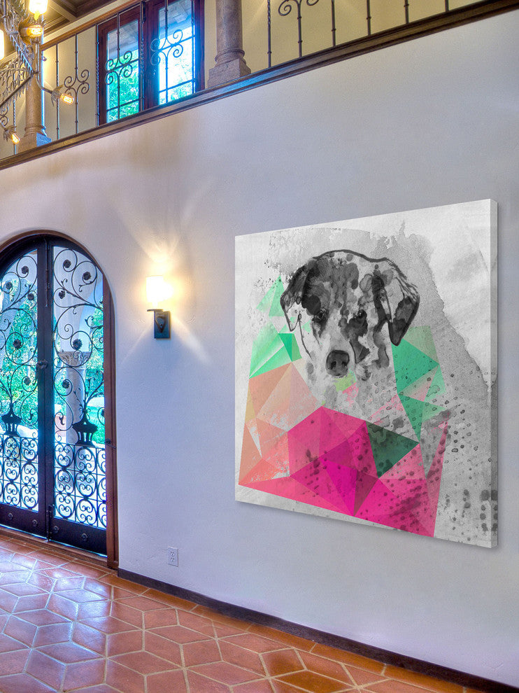 "Cute Dog 1" Painting Print on Canvas by Irena Orlov
