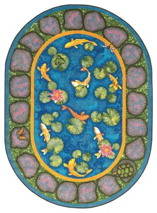 Kid Essentials Rug, Maria's Garden, 3'10"x5'4" Oval