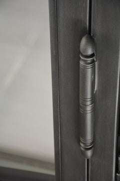 36"x96''Wrought Iron Entry Door With Double LOW-E Glass Lock, Right Hand Active