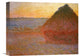 "Haystacks, Pink and Blue Impressions" Canvas Giclee by Claude Monet, 16"x12"