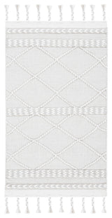 Safavieh Casablanca Collection CSB575G Rug, Silver/Ivory, 3' X 5'