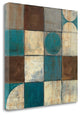 "Tango Detail II - Blue Brown" By Mike Schick, Giclee on Gallery Wrap Canvas