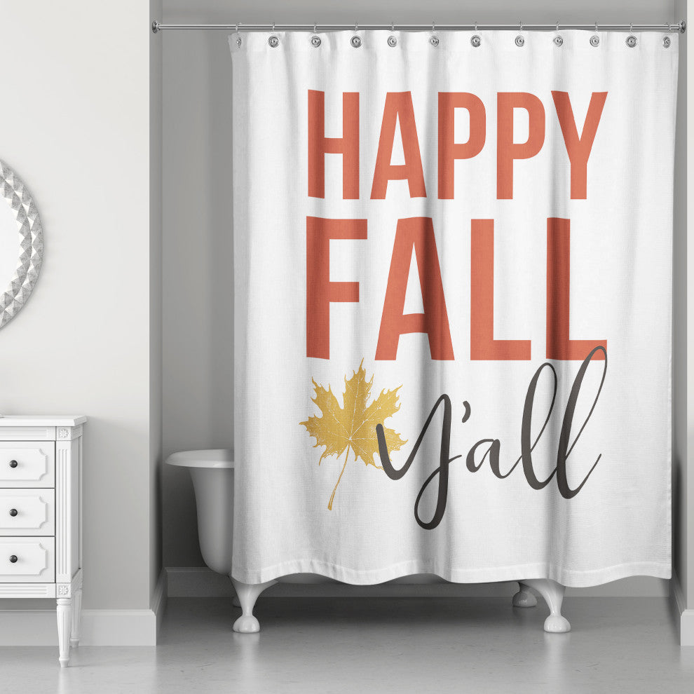 Happy Fall Yall 71x74 Shower Curtain
