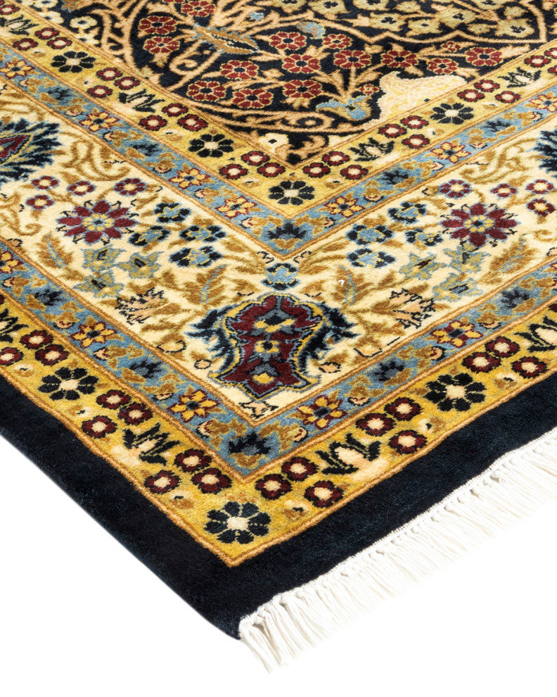 Mogul, One-of-a-Kind Hand-Knotted Area Rug Black, 6'2"x9'3"