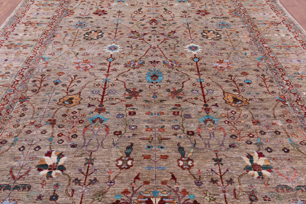 Persian Tabriz Hand Knotted Wool Rug 9' 4" X 12' 0" Q7426