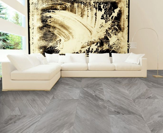 Eden Bardiglio 24X48 Matte Porcelain Tile, 80 Sq.ft
