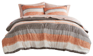 Madison Park Essentials Jaxon Stripe Comforter Set With Bed Sheets