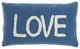 Mina Victory SH042 Throw Pillow, Blue, 12"X21"
