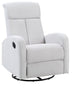 Amber Swivel Glider Recliner, Gray