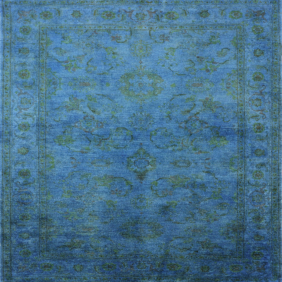 Ahgly Company Indoor Square Mid-Century Modern Area Rugs, 4' Square