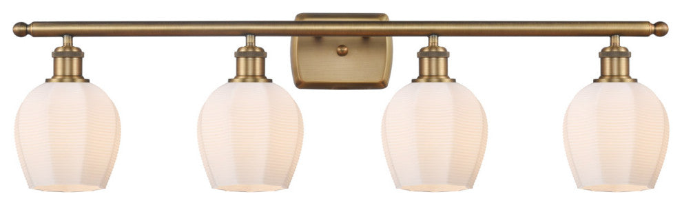 Innovations 516-4W-BB-G461-6-LED 4 Light Bath Vanity Light, Brushed Brass