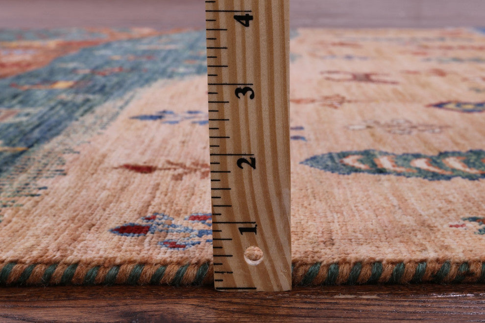 Persian Gabbeh Tribal Hand Knotted Rug 3' 8" X 5' 1" Q10732