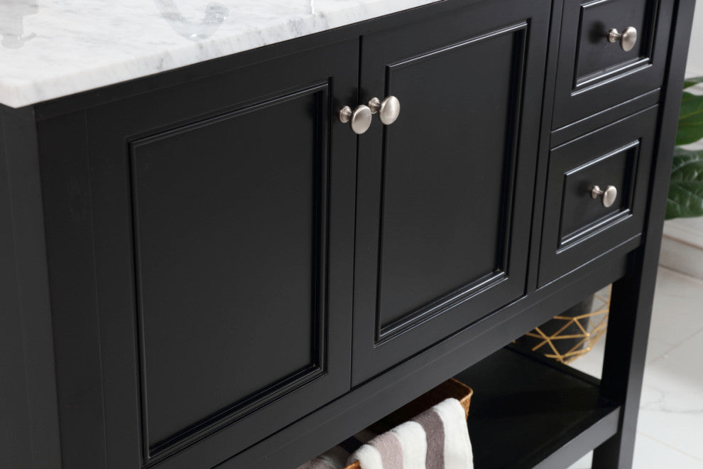 Matilda 42" Single Bathroom Vanity Set, Black
